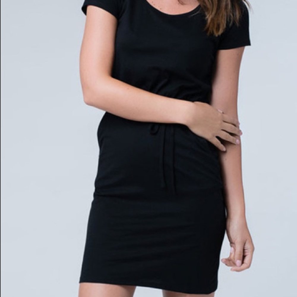 Pact Black Pocket Dress